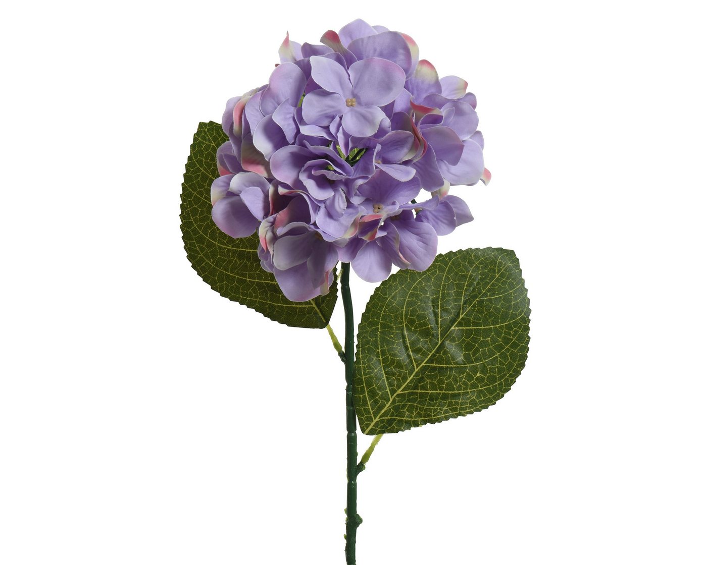 Kunstblume, Decoris season decorations, Kunstblumen Hortensie mit Stiel 66cm Lila von Decoris season decorations