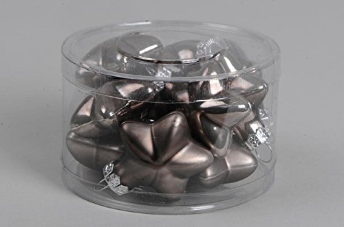 12 Sterne Christbaumkugeln Weihnachtskugeln Christbaumschmuck aus Glas 40 mm Durchmesser lehm glanz und matt 12 Sterne Christbaumkugeln Weihnachtskugeln Christbaumschmuck aus Glas 40 mm Durchmesser lehm glanz und matt von Decoris