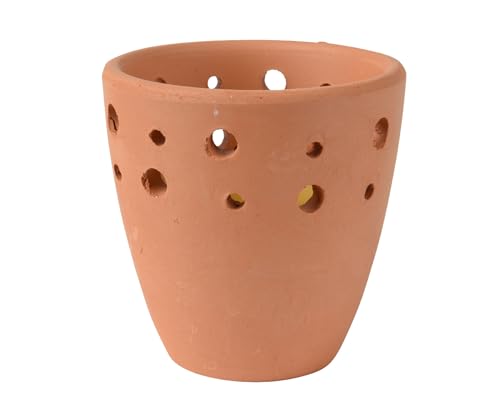 Citronella Kerze 6,5cm im Terrakotta Topf - Outdoor Duftkerze für Garten Balkon Camping Draußen - Gartenkerze aus Wachs - Dekokerze im Tontopf von Decoris