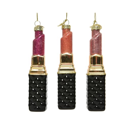Decoris Christbaumschmuck Glas Lippenstift 12cm x 1 Stück rosa pink oder terrabraun Sortiert mundgeblasen Decoris Christbaumschmuck Glas Lippenstift 12cm x 1 Stück rosa pink oder terrabraun Sortiert mundgeblasen von Decoris