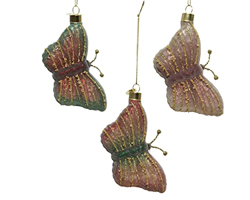 Decoris Christbaumschmuck Glas Schmetterlinge 10cm x 1 Stück Sortiert Feenwald Weihnachtskugeln bunt rosa Mix Decoris Christbaumschmuck Glas Schmetterlinge 10cm x 1 Stück Sortiert Feenwald Weihnachtskugeln bunt rosa Mix von Decoris