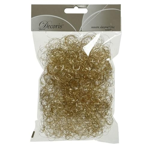 Decoris Engelshaar gelockt metallic Gold aus Messingdraht Beutelgröße ca. 20x13,5x2cm Decoris Engelshaar gelockt metallic Gold aus Messingdraht Beutelgröße ca. 20x13,5x2cm von Decoris