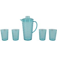 Decoris Kunststoff Glasset mit Karaffe 5-tlg., Kunststoff von Decoris