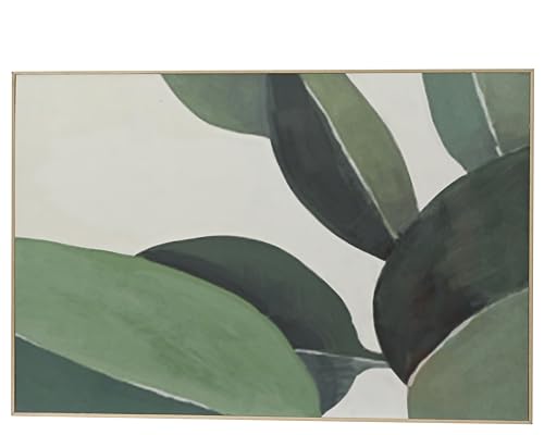 Decoris MDF-Gemälde in Grün und Weiß – 40 cm Länge, 60 cm Breite, 2,5 cm Höhe von Decoris