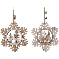 Holzfiguren für Weihnachtsbaum sortierte Modelle 12x0,7x12cm Holzfiguren für Weihnachtsbaum sortierte Modelle 12x0,7x12cm von Decoris