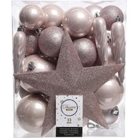 Kaemingk Weihnachtskugeln bruchfest, langlebig, puderrosa 33 Kugeln + Stern Weihnachtskugeln Kaemingk Weihnachtskugeln bruchfest, langlebig, puderrosa 33 Kugeln + Stern Weihnachtskugeln von Decoris