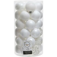 Set aus 37 EDM-Kugeln - Weihnachtsstimmung - Weiß - 72011 Set aus 37 EDM-Kugeln - Weihnachtsstimmung - Weiß - 72011 von Decoris