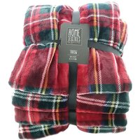 Weihnachtskuscheldecke Rot-Grün mit Gelb Weiß & Blau 1,5 x 2 Meter - Polyester Weihnachtskuscheldecke Rot-Grün mit Gelb Weiß & Blau 1,5 x 2 Meter - Polyester von Decoris