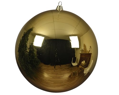 Decorist Kugel XXL Gold, bruchfest - Weihnachtkugel, Christbaumkugel XXL - 140 mm von Decorist