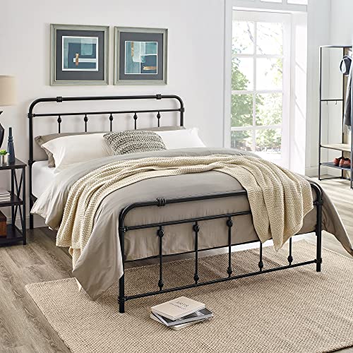 Decoro Calvino Classic Black Metal Platform Bed Frame Full von Decoro