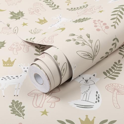 Decoroom Klebefolie Selbstklebende Matt 44X300CM Tapete Kinderzimmer Möbel Wasserdicht Mit süßem Tiermotiv für Wandsticker Kinderzimmer Deko Wandgestaltung DIY Dekorfolie Kindertapete Decoroom Klebefolie Selbstklebende Matt 44X300CM Tapete Kinderzimmer Möbel Wasserdicht Mit süßem Tiermotiv für Wandsticker Kinderzimmer Deko Wandgestaltung DIY Dekorfolie Kindertapete von Decoroom