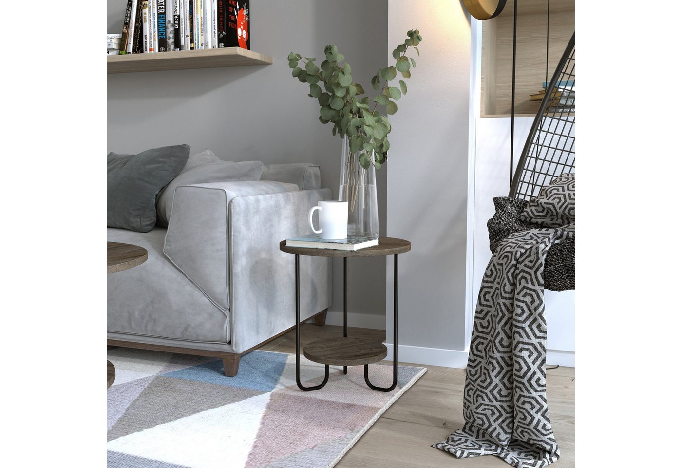 Decortie Beistelltisch Corro, Modern Beistelltisch, Couchtisch, 40 x 40 x 45 cm von Decortie