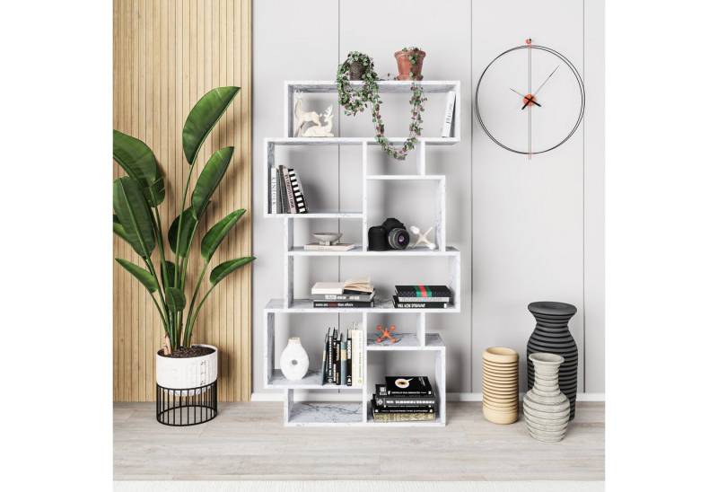 Decortie Bücherregal Karmato, Modernes Bücherregal Display Unit, 96 x 25,5 x 168,5 cm Decortie Bücherregal Karmato, Modernes Bücherregal Display Unit, 96 x 25,5 x 168,5 cm von Decortie