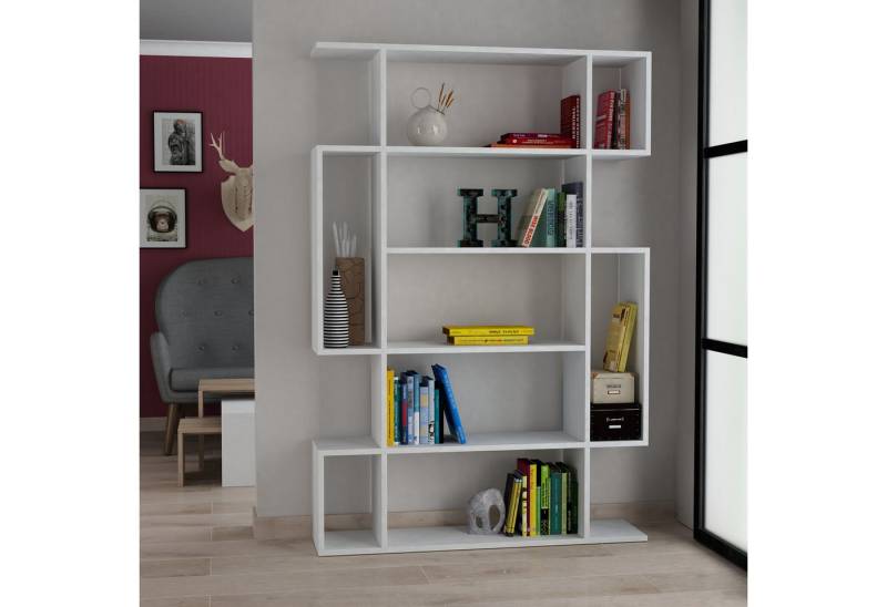 Decortie Bücherregal Mito, Modernes Bücherregal, Vitrine, 108,5 x 25,5 x 161 cm von Decortie