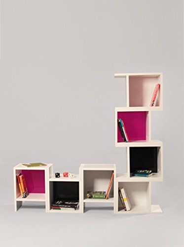 Decortie Bücherregal schwarz/pink von Homemania