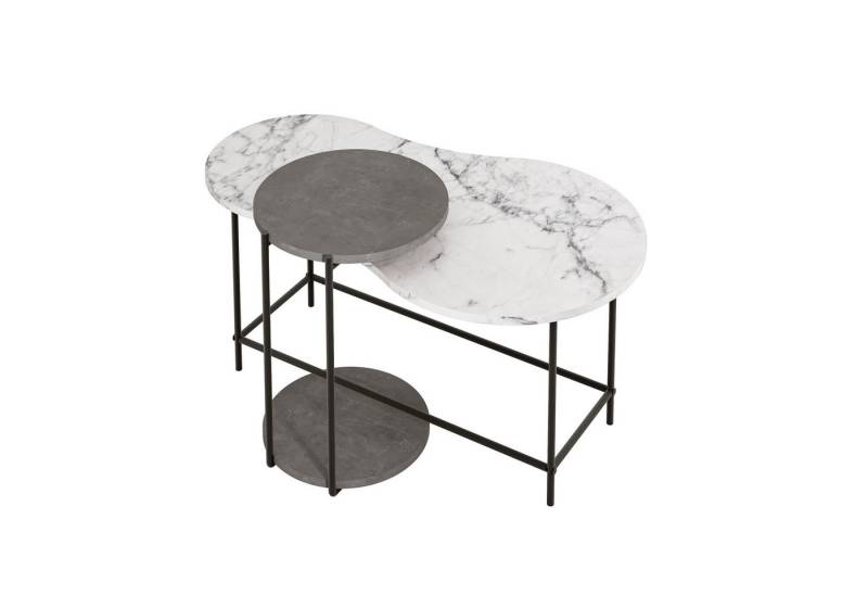 Decortie Couchtisch CUDDLE (2er Set), Moderner Couchtisch, 46,8 x 58 x 102 cm von Decortie