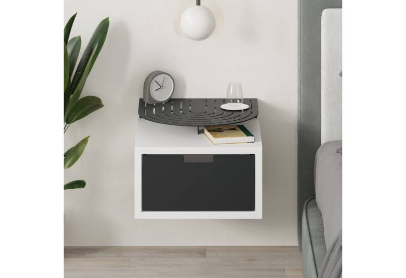 Decortie Nachttisch Oslo, Moderner Nachttisch, 33,3 x 23,9 x 33 cm Decortie Nachttisch Oslo, Moderner Nachttisch, 33,3 x 23,9 x 33 cm von Decortie