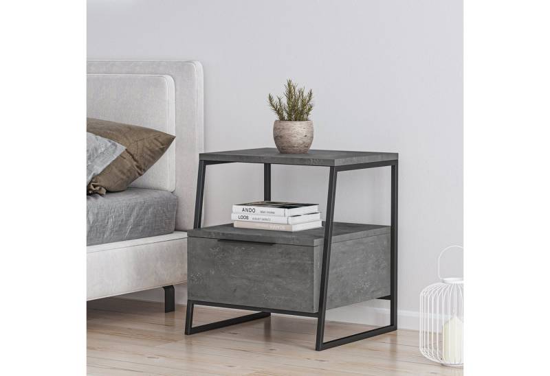 Decortie Nachttisch Pal mit Schubladen Kommode 45 x 40 x 50 cm (1 Kommode), Moderner Nachttisch,Kommode 45 x 40 x 50 cm von Decortie