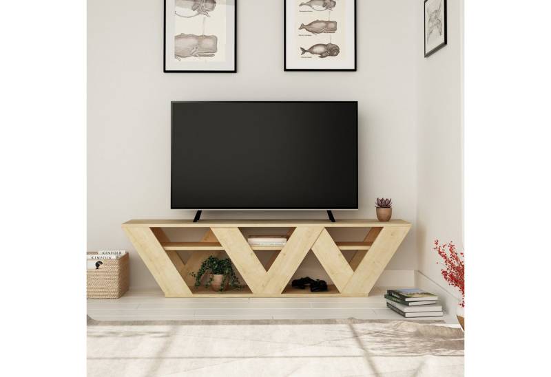Decortie TV-Schrank Ralla Moderner TV-Ständer Multimedia-Center, 158 x 30 x 40 cm von Decortie