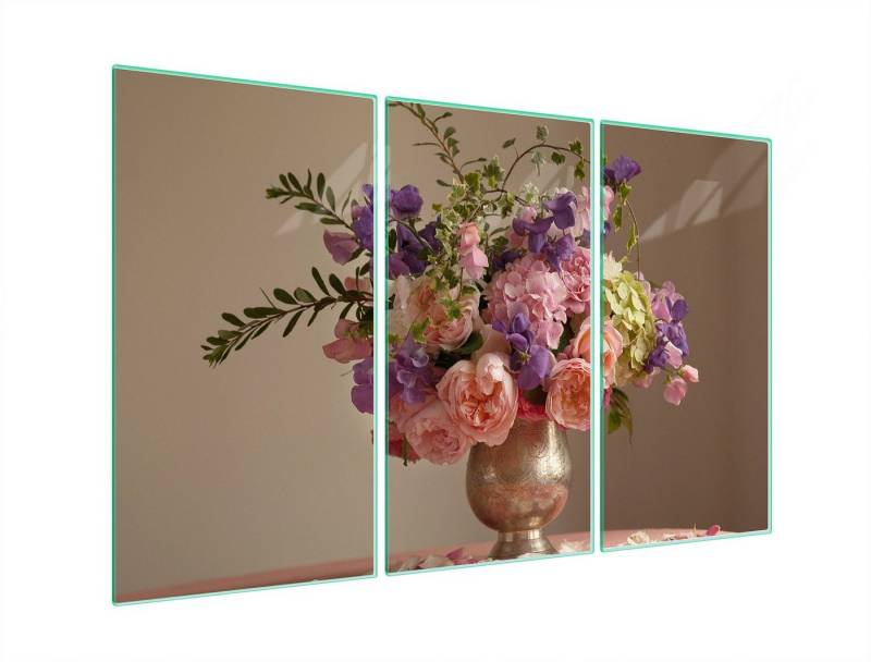 Decorwelt Herd-Abdeckplatte Herdabdeckplatte Küche Abdeckung Abdeckplatte Schneidebrett Blumen, (3x30x52, 3 tlg), für alle Herdarten excl. Gasherde von Decorwelt