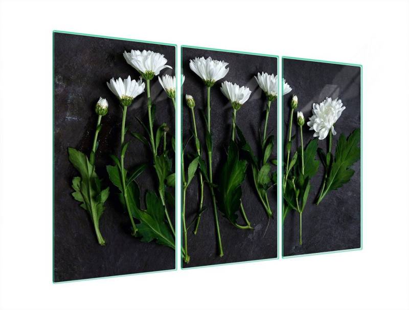 Decorwelt Herd-Abdeckplatte Herdabdeckplatte Küche Abdeckung Abdeckplatte Schneidebrett Blumen, (3x30x52, 3 tlg), für alle Herdarten excl. Gasherde von Decorwelt