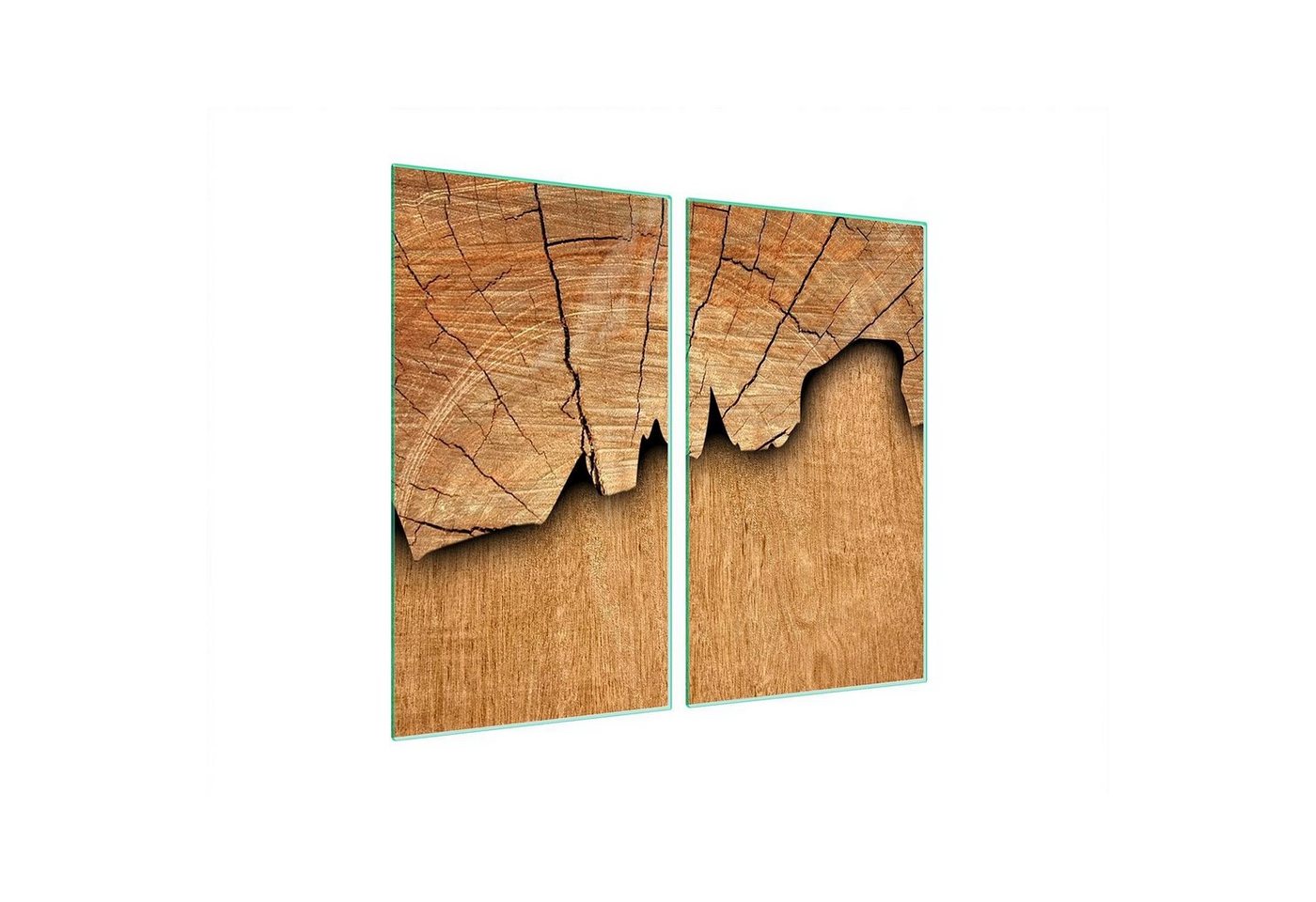 Decorwelt Herd-Abdeckplatte Herdabdeckplatte Ceranfeld Abdeckung Abdeckplatte Schneidebrett Holz, (2x30x52, 2 tlg), für alle Herdarten excl. Gasherde von Decorwelt