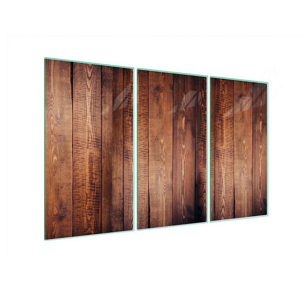 Decorwelt Herd-Abdeckplatte Herdabdeckplatte Ceranfeld Abdeckung Abdeckplatte Schneidebrett Holz, (3x30x52, 3 tlg), für alle Herdarten excl. Gasherde von Decorwelt