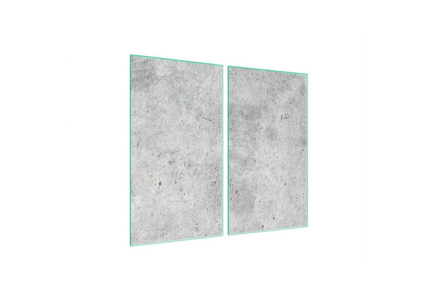 Decorwelt Herd-Abdeckplatte Herdabdeckplatte Ceranfeld Abdeckung Abdeckplatte Schneidebrett Beton, (2x30x52, 2 tlg), für alle Herdarten excl. Gasherde von Decorwelt
