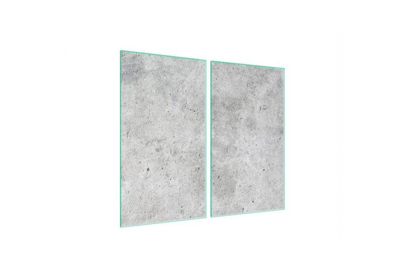 Decorwelt Herd-Abdeckplatte Herdabdeckplatte Ceranfeld Abdeckung Abdeckplatte Schneidebrett Beton, (2x30x52, 2 tlg), für alle Herdarten excl. Gasherde von Decorwelt