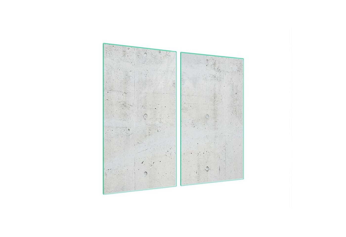Decorwelt Herd-Abdeckplatte Herdabdeckplatte Ceranfeld Abdeckung Abdeckplatte Schneidebrett Beton, (2x30x52, 2 tlg), für alle Herdarten excl. Gasherde von Decorwelt
