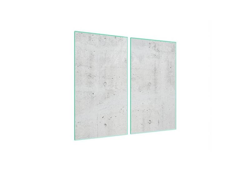 Decorwelt Herd-Abdeckplatte Herdabdeckplatte Ceranfeld Abdeckung Abdeckplatte Schneidebrett Beton, (2x30x52, 2 tlg), für alle Herdarten excl. Gasherde von Decorwelt