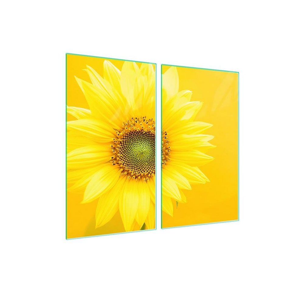 Decorwelt Herd-Abdeckplatte Herdabdeckplatte Ceranfeld Abdeckung Abdeckplatte Schneidebrett Blume, (2x30x52, 2 tlg), für alle Herdarten excl. Gasherde von Decorwelt