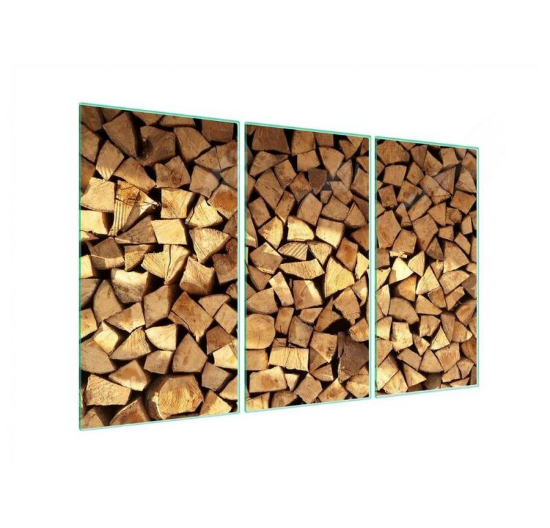 Decorwelt Herd-Abdeckplatte Herdabdeckplatte Ceranfeld Abdeckung Abdeckplatte Schneidebrett Holz, (3x30x52, 3 tlg), für alle Herdarten excl. Gasherde von Decorwelt