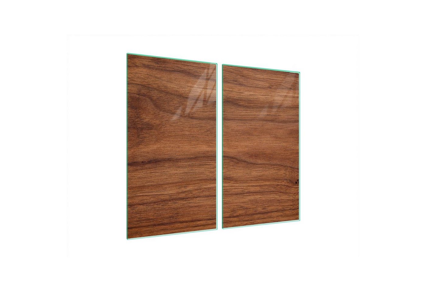 Decorwelt Herd-Abdeckplatte Herdabdeckplatte Ceranfeld Abdeckung Abdeckplatte Schneidebrett Holz, (2x30x52, 2 tlg), für alle Herdarten excl. Gasherde von Decorwelt