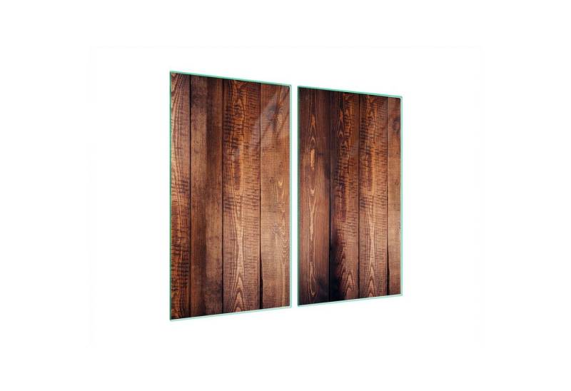 Decorwelt Herd-Abdeckplatte Herdabdeckplatte Ceranfeld Abdeckung Abdeckplatte Schneidebrett Holz, (2x30x52, 2 tlg), für alle Herdarten excl. Gasherde von Decorwelt