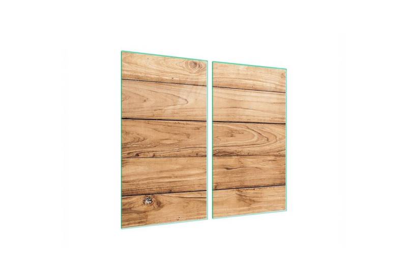 Decorwelt Herd-Abdeckplatte Herdabdeckplatte Ceranfeld Abdeckung Abdeckplatte Schneidebrett Holz, (2x30x52, 2 tlg), für alle Herdarten excl. Gasherde von Decorwelt
