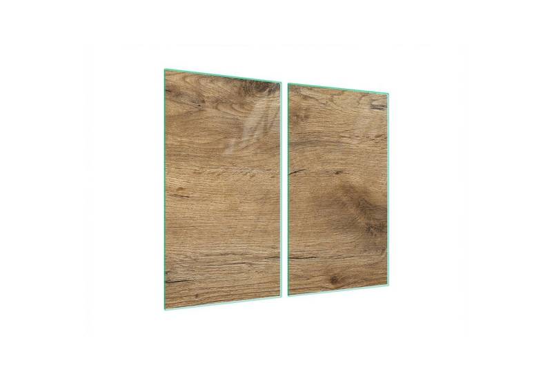 Decorwelt Herd-Abdeckplatte Herdabdeckplatte Ceranfeld Abdeckung Abdeckplatte Schneidebrett Holz, (2x30x52, 2 tlg), für alle Herdarten excl. Gasherde von Decorwelt