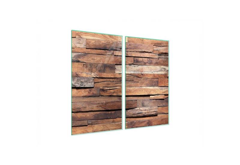 Decorwelt Herd-Abdeckplatte Herdabdeckplatte Ceranfeld Abdeckung Abdeckplatte Schneidebrett Holz, (2x30x52, 2 tlg), für alle Herdarten excl. Gasherde von Decorwelt