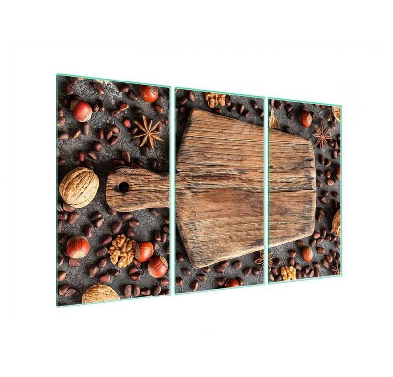 Decorwelt Herd-Abdeckplatte Herdabdeckplatte Ceranfeld Abdeckung Abdeckplatte Schneidebrett Holz, (3x30x52, 3 tlg), für alle Herdarten excl. Gasherde von Decorwelt