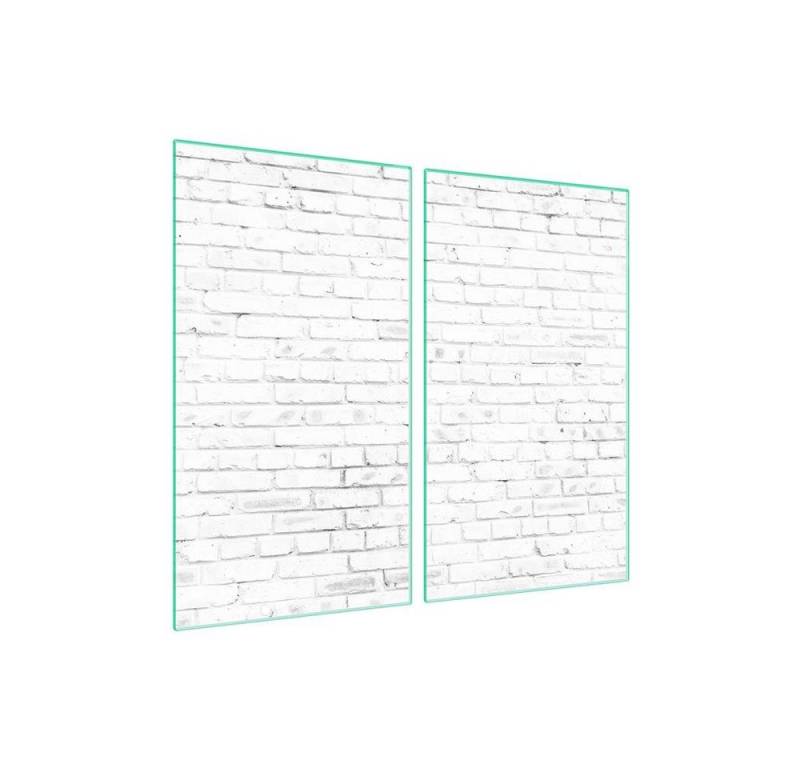 Decorwelt Herd-Abdeckplatte Herdabdeckplatte Ceranfeld Abdeckung Abdeckplatte Schneidebrett Ziegel, (2x30x52, 2 tlg), für alle Herdarten excl. Gasherde von Decorwelt