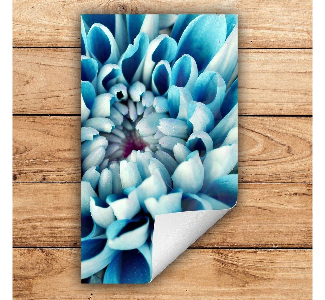 Decorwelt Herd-Abdeckplatte Herdabdeckplatte Kunststoff Aufrollbare Matte Küche Blumen Blau Herd, (30x52, 1 tlg), für alle Herdarten excl. Gasherde von Decorwelt