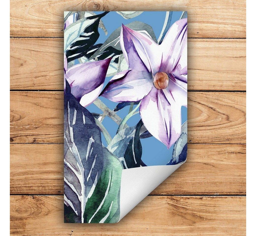 Decorwelt Herd-Abdeckplatte Herdabdeckplatte Kunststoff Aufrollbare Matte Küche Blumen Gemälde, (30x52, 1 tlg), für alle Herdarten excl. Gasherde von Decorwelt