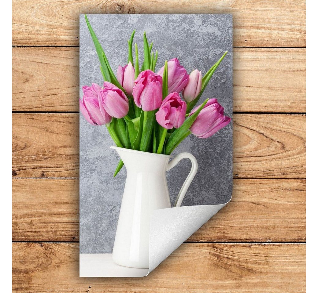 Decorwelt Herd-Abdeckplatte Herdabdeckplatte Kunststoff Aufrollbare Matte Küche Blumen Grau Herd, (30x52, 1 tlg), für alle Herdarten excl. Gasherde von Decorwelt