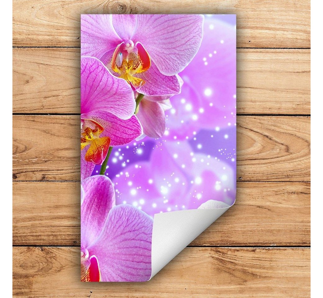 Decorwelt Herd-Abdeckplatte Herdabdeckplatte Kunststoff Aufrollbare Matte Küche Blumen Pink Herd, (30x52, 1 tlg), für alle Herdarten excl. Gasherde von Decorwelt