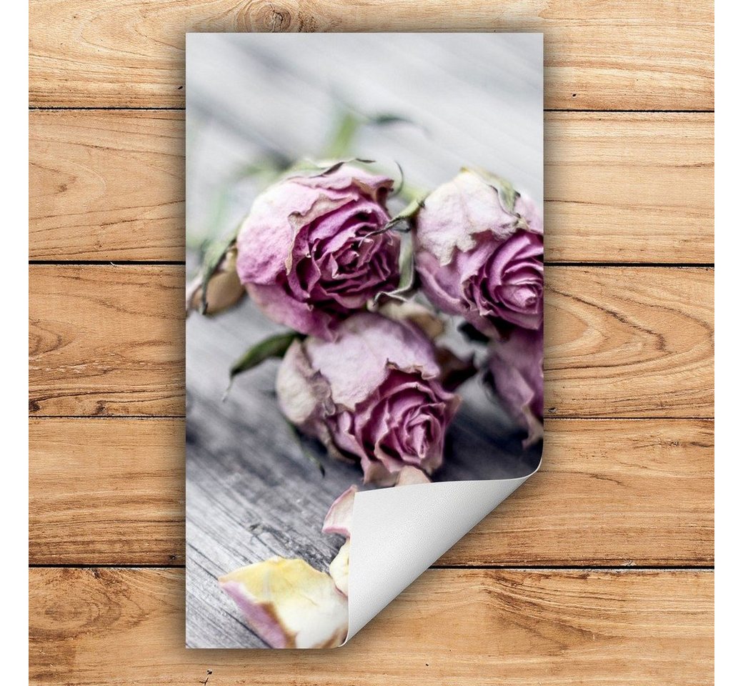 Decorwelt Herd-Abdeckplatte Herdabdeckplatte Kunststoff Aufrollbare Matte Küche Blumen Rose Herd, (30x52, 1 tlg), für alle Herdarten excl. Gasherde von Decorwelt