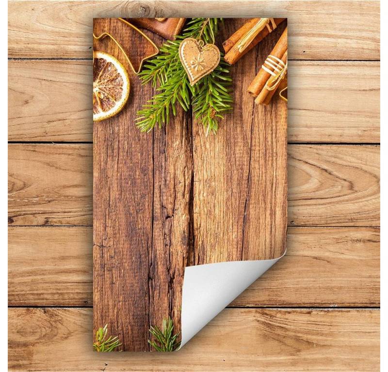 Decorwelt Herd-Abdeckplatte Herdabdeckplatte Kunststoff Aufrollbare Matte Küche Gewürze Holz Herd, (30x52, 1 tlg), für alle Herdarten excl. Gasherde von Decorwelt