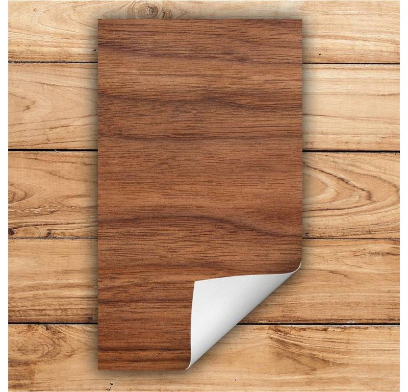 Decorwelt Herd-Abdeckplatte Herdabdeckplatte Kunststoff Aufrollbare Matte Küche Holz Braun Herd, (30x52, 1 tlg), für alle Herdarten excl. Gasherde von Decorwelt