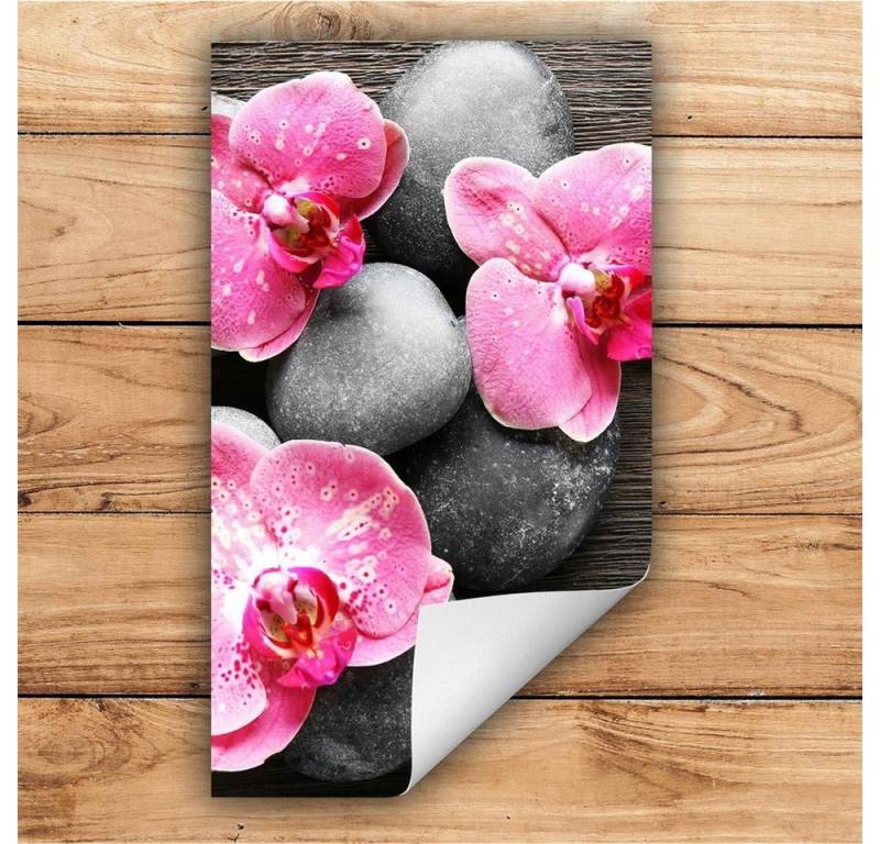 Decorwelt Herd-Abdeckplatte Herdabdeckplatte Kunststoff Aufrollbare Matte Küche Orchidee Holz, (30x52, 1 tlg), für alle Herdarten excl. Gasherde von Decorwelt