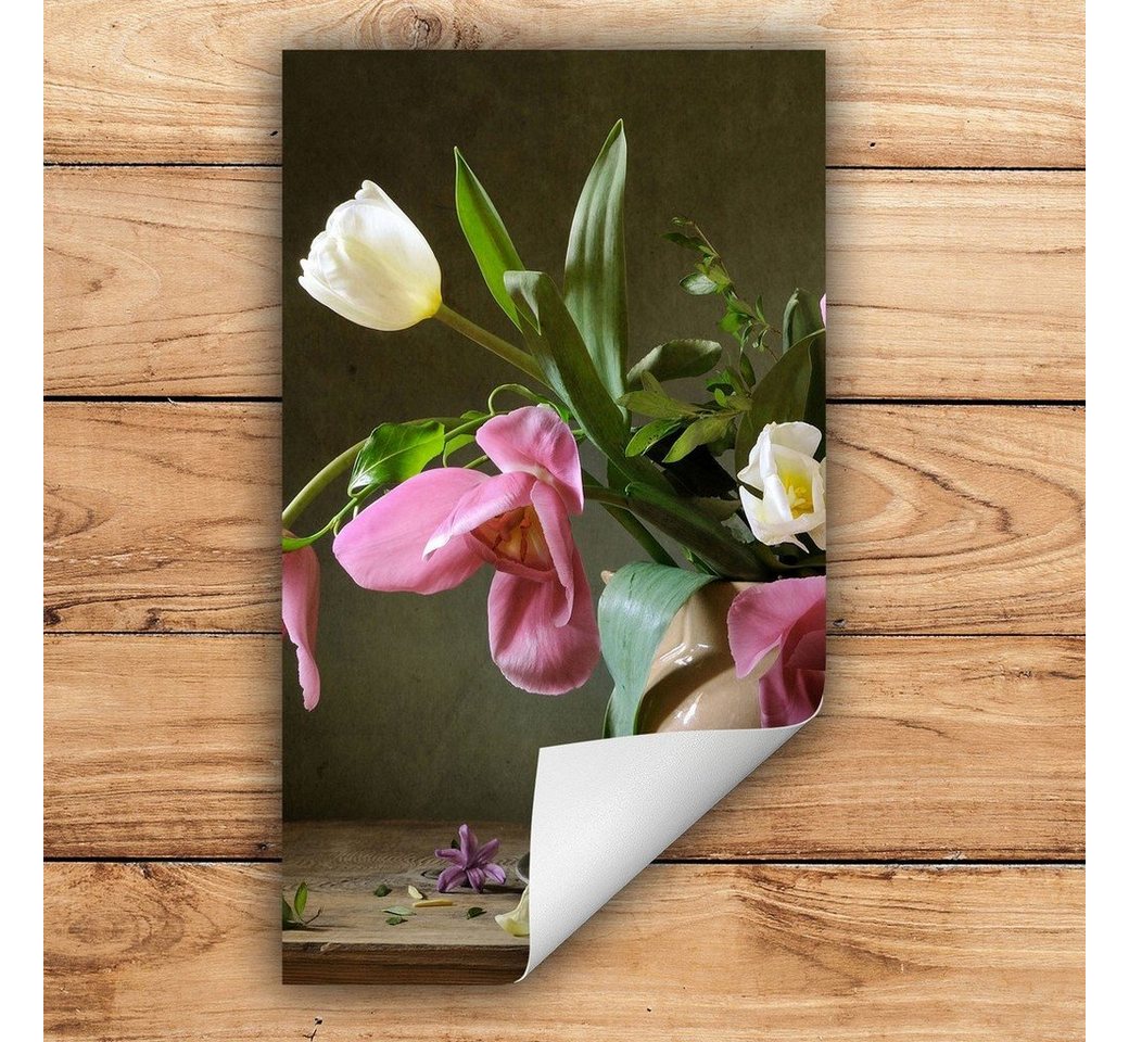 Decorwelt Herd-Abdeckplatte Herdabdeckplatte Kunststoff Aufrollbare Matte Küche Stillleben Blumen, (30x52, 1 tlg), für alle Herdarten excl. Gasherde von Decorwelt