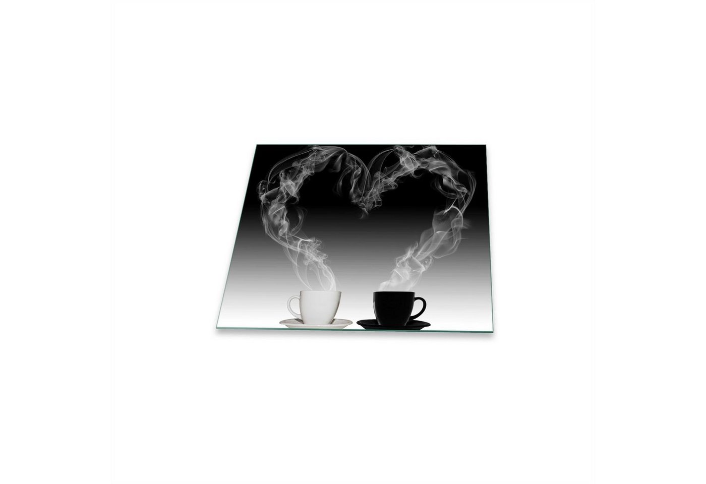 Decorwelt Herd-Abdeckplatte Kaffee, (1 tlg., 1/2 Teilig), Für alle Herdarten excl. Gasherde von Decorwelt